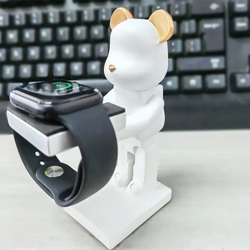 Creative Apple Watch Charge Stand Support Iwatch Wireless Cgarging Holder Cartoon Table Watches Display Bracket Base Accessories