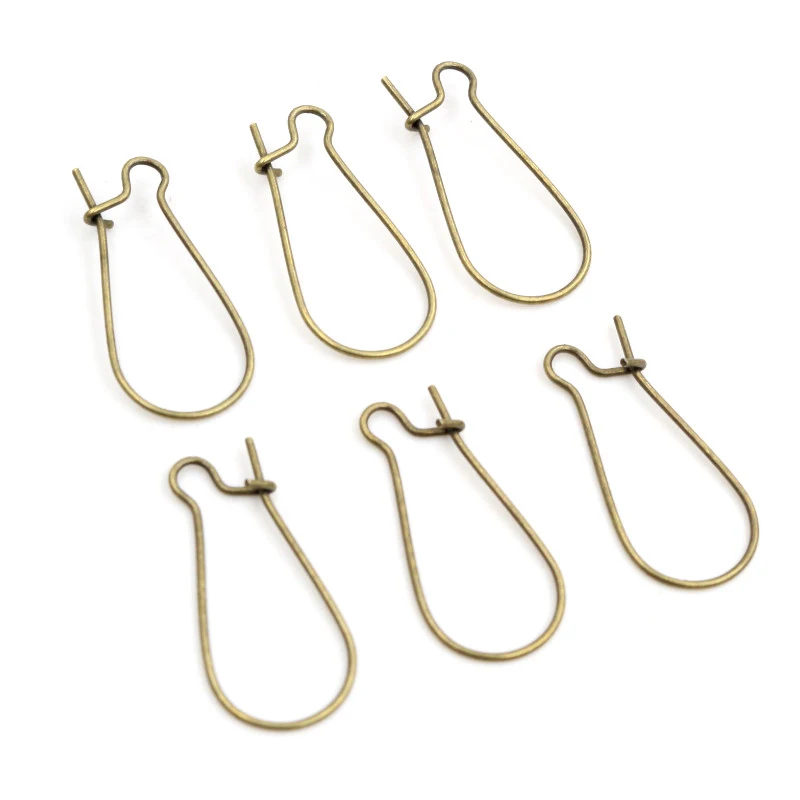 100pcs/Lot 9x18mm/11x24mm/16x38mm Silver Color /Rhodium/Gold Color Earring hooks Earring Ear Wires Findings DIY Jewelry Making