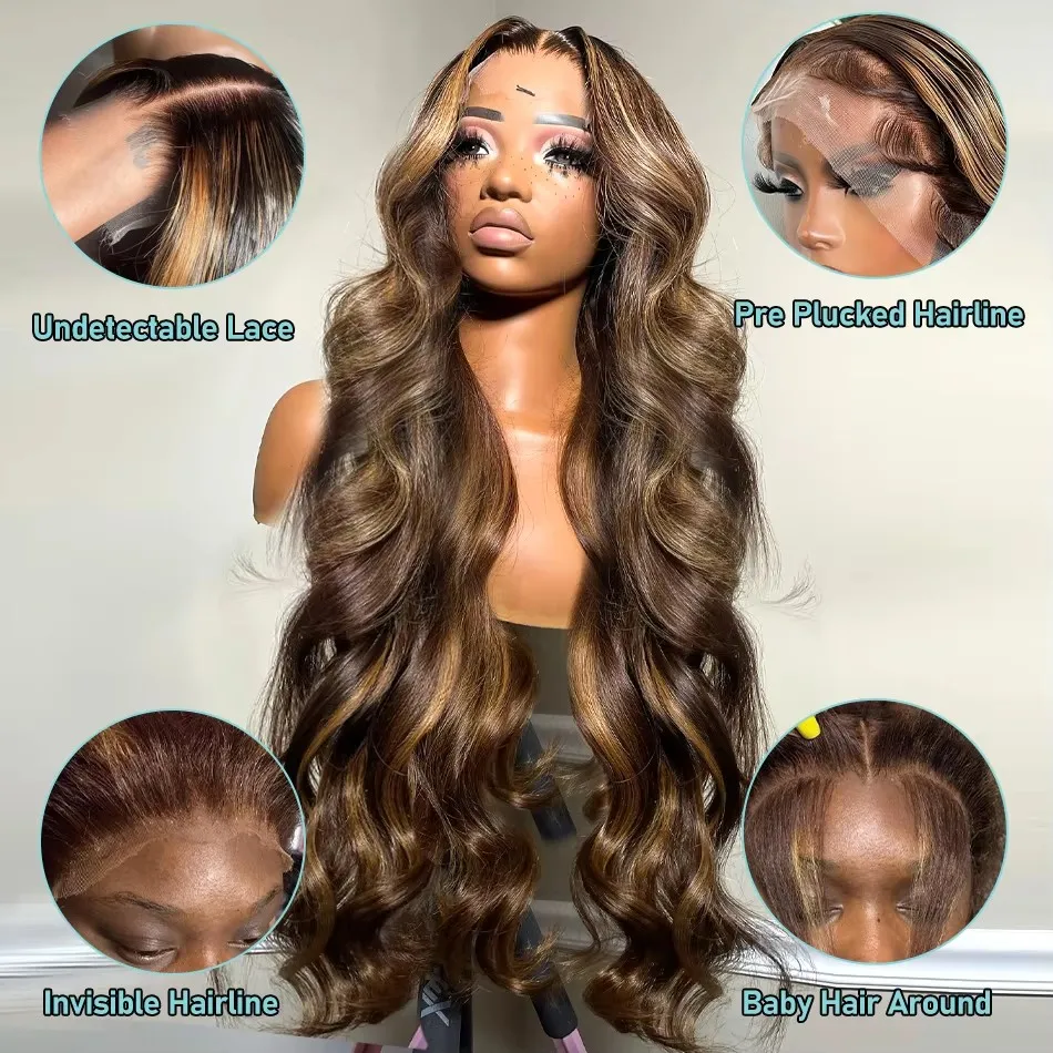 Wig brown ombré 40 inches Long Swisslace Lacefront Amazon.com : 40 Inch Lace Front Wig - Human Hair, Reddish  main image 2