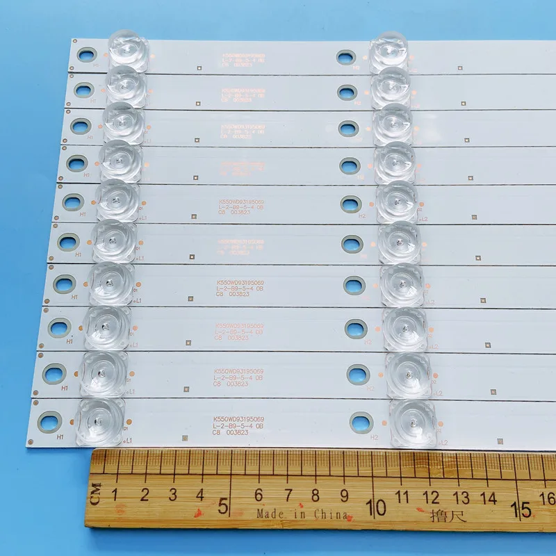 10 / LED Ʈ Ʈ K550WD93 4708-K55WD9-A2117N01 DH-LM55-S200 528MM 5LEDs
