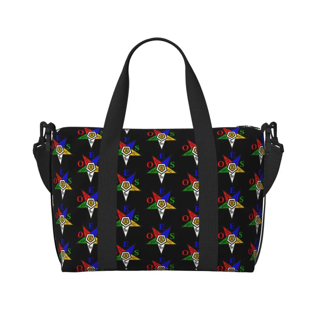 Order Of The Eastern Star Tote Bag Women Large Capacity Freemasonry Gym Beach Shoulder Travel Bag