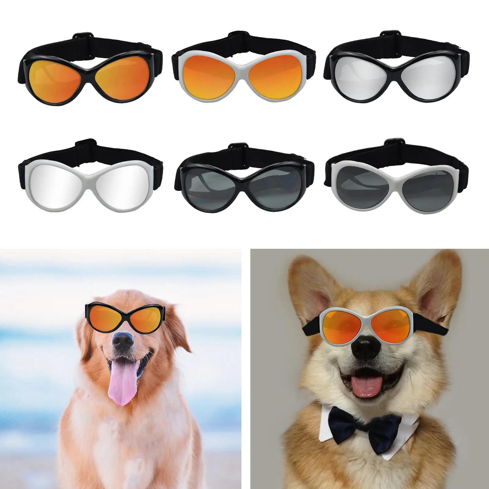 Dog Goggles Sunglasses Waterproof Costume Snow Ski Eyewear Favors