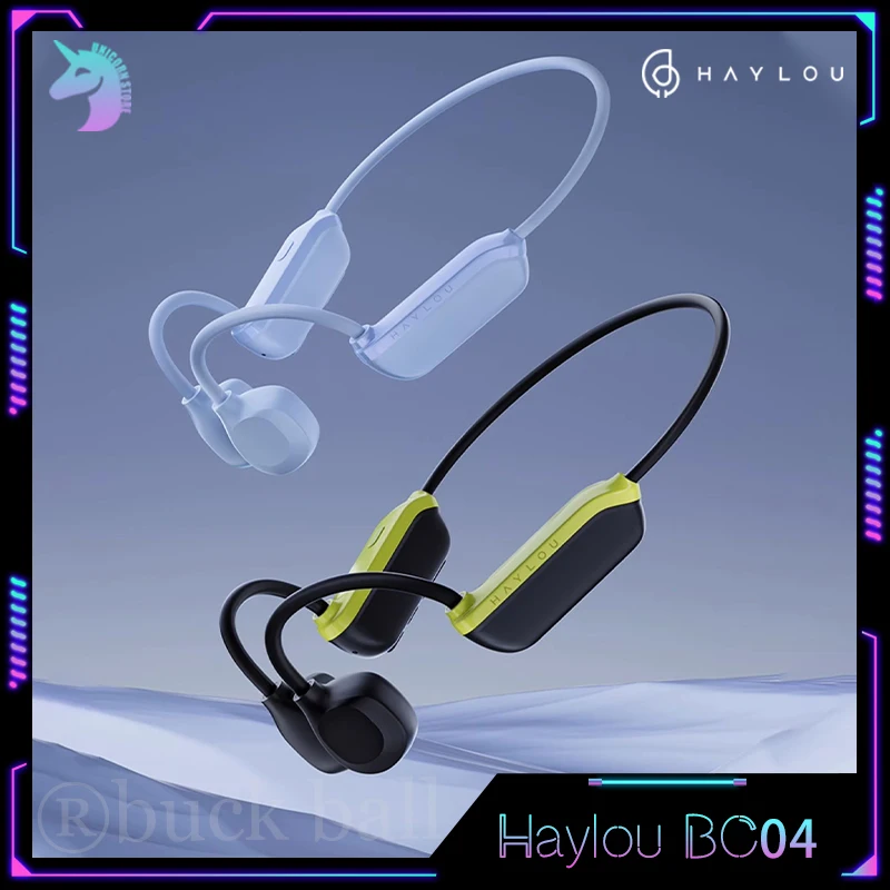 

Haylou BC04 Bone Conduction Earphone Purfree Lite Wireless Bluetooth Headphones Swimming Sport Waterproof Black Tech Earphones