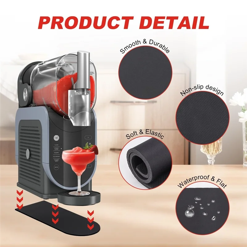 B64B-Smoothie Maker Mat Nozzle Combo For Ninja FS301 And FS300 Anti-Skid Surface Accessory For Ice Crusher Machines