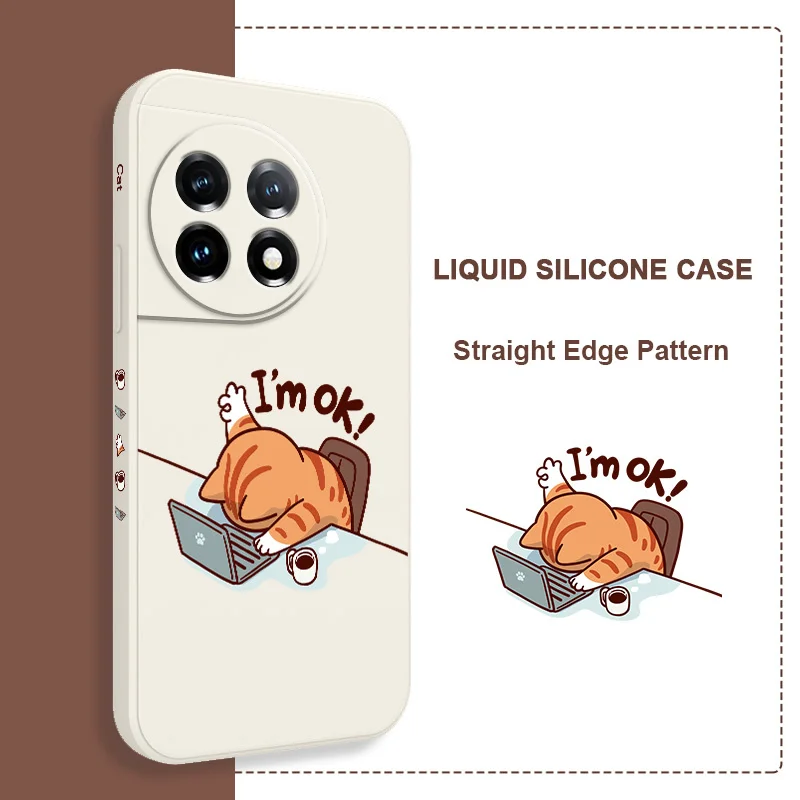 Working Cats Liquid Silicone Phone Case - Durable & Stylish Protection