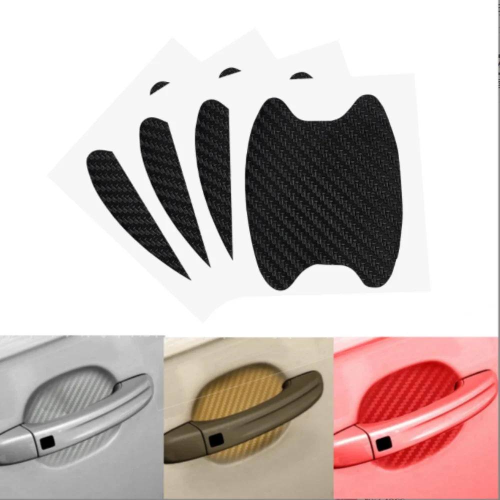 Premium Carbon Fiber Car Door Handle Protection Film - Universal Fit