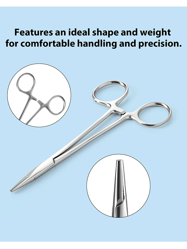 AZDENT Dental Nadelhalter Chirurgische Zange Edelstahl Wiederverwendbare Autoklav Sterilisation Zahnmedizin Zange Werkzeuge Instrument – Detail 4