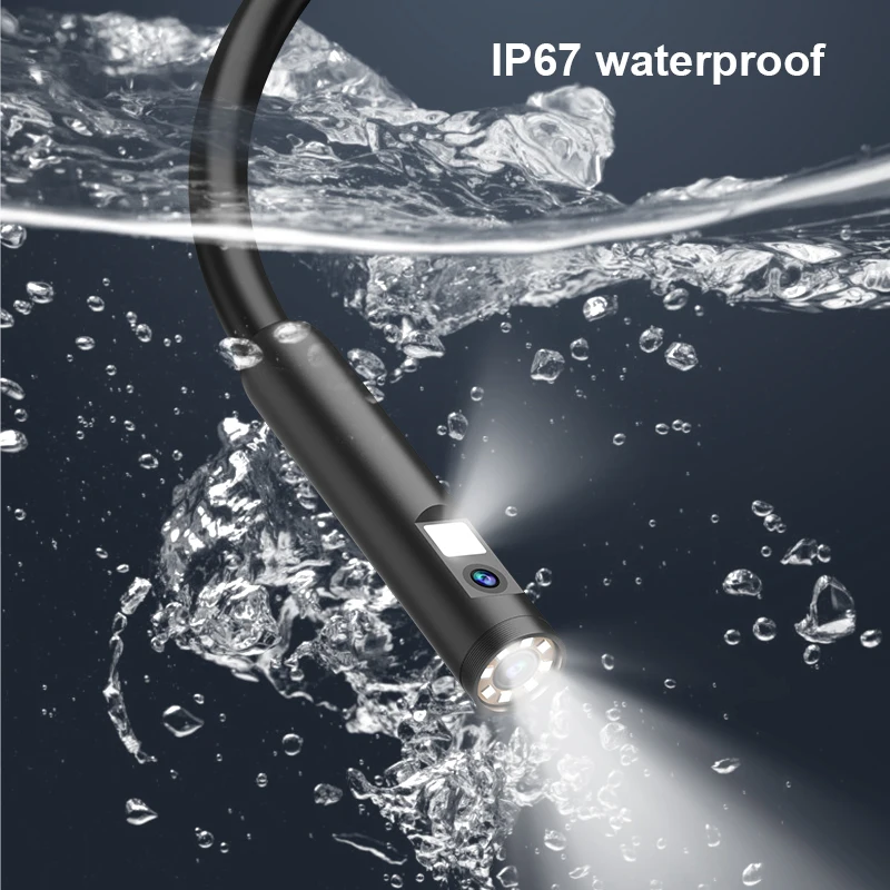 OEM 산업용 파이프 내시경 자동차 엔진 수리 도구 8mm 경질 10m 5인치 화면 IP67 HD 사진 비디오 휴대용 내시경 카메라