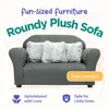 Plush Childrens Sofa with Accent Pillows, Sofa for Kids Room, Kids Sofa, Toddler Sofa with Three Fluffy Pillows 3
