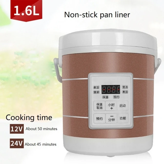 12v/24v 2L Car and Truck Supplies Portable Rice Cooker 2-3 People Dual Use  Cooking Machine Mini Rice Cooker MultiCooker - AliExpress