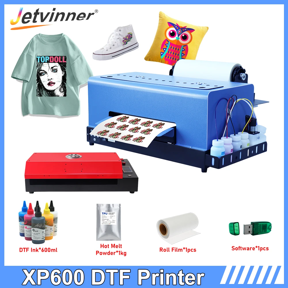 

A3 DTF Printer For Epson XP600 tshirt Printing Machine Direct to Film DTF Transfer Printer For Hoodies Shoes all Fabric Printer