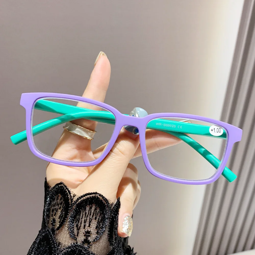 Trendy Anti-Blue Light Multifocal Glasses with Colorful Frames