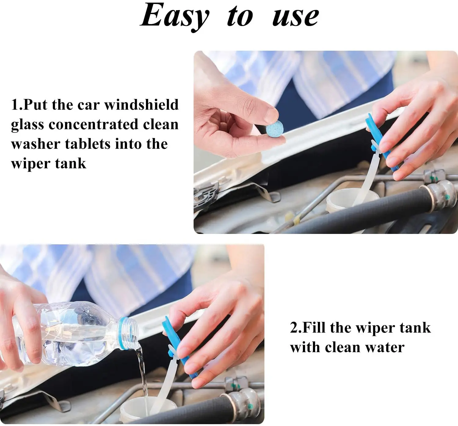5/10/20/40 Pcs Car Windshield Glass Solid Cleaner Windscreen Wiper Effervescent Tablets Toilet Cleaning Car Accessories car window cleaner