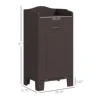 Homcom 31" Tilt Out Laundry Hamper, Free Standing Home Organizer Hamper, Bathroom Storage Cabinet, Coffee 3
