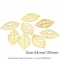 Gold 34x20mm