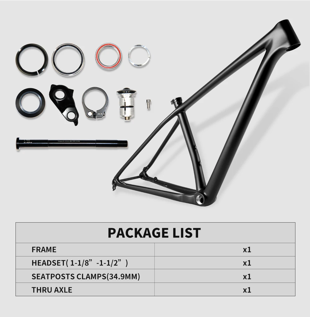 풀 토레이 T1000 카본 MTB 프레임 29er 부스트 148x12mm BSA 초경량 단지 900g 하드테일 산악 자전거 카본 프레임 MICROCK