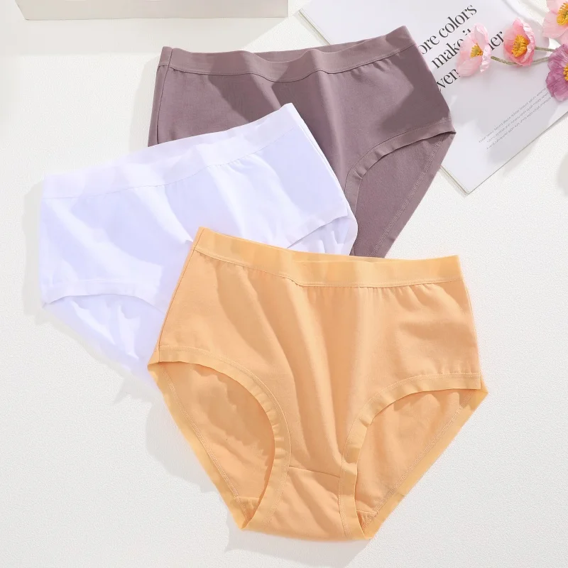 Cotton Seamless Panties - High Waist Briefs With Elastic Waistband | Breathable Women Underwear