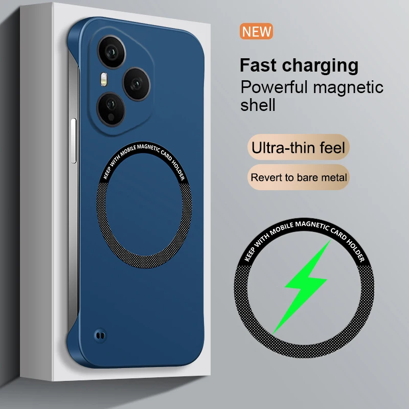 Ultra Slim Magnetic Frameless Solid Color Phone Case