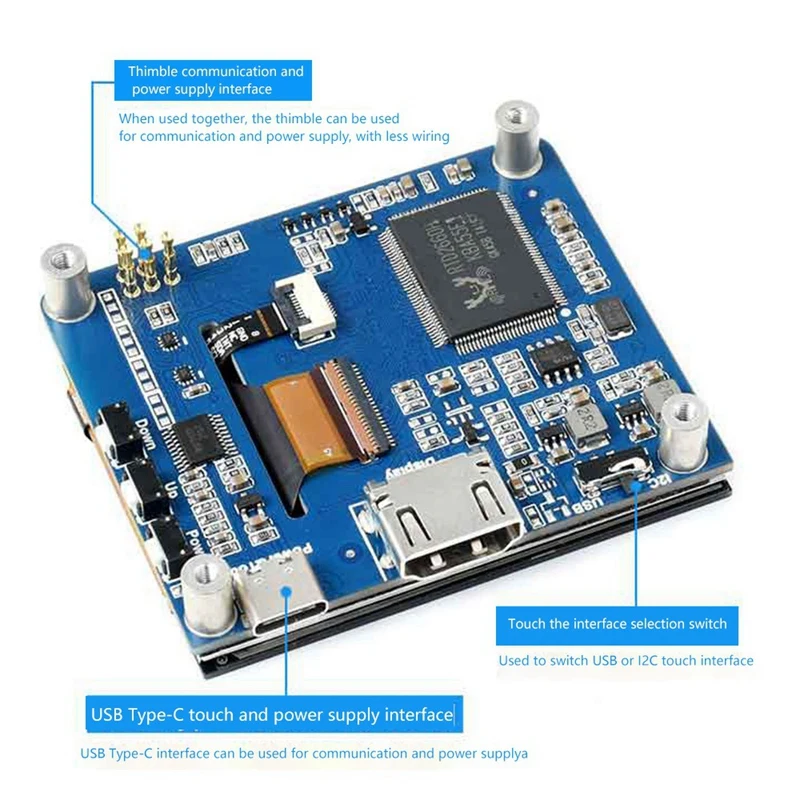 Waveshare 2.8 Inch LCD ÷ HDMI ȣȯ 480X640 뷮   ġ ũ ÷ ÷ 4B 3B +/Jetson Nano