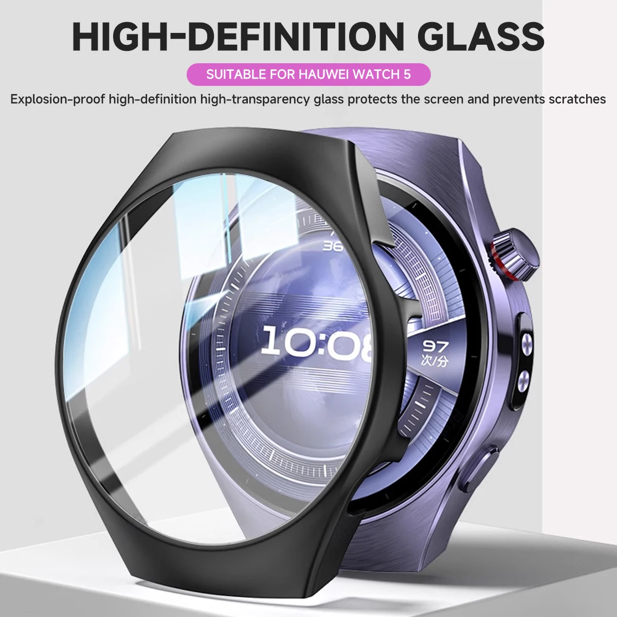 Premium Tempered Glass PC Case with All-Around Screen Protector Bumper