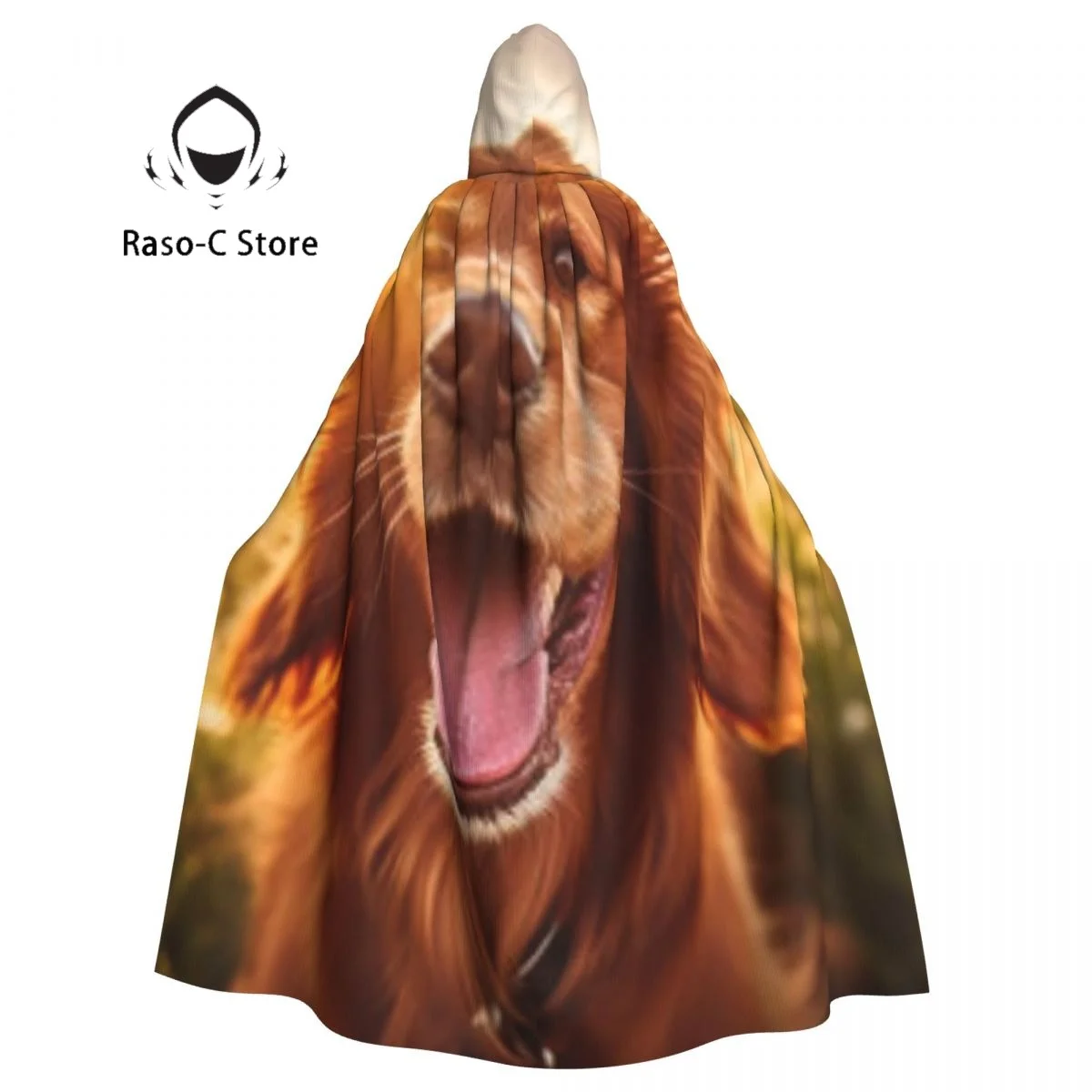 

Unisex Witch Party Reversible Hooded Adult Vampires Cape Cloak Cocker Spaniel Dog