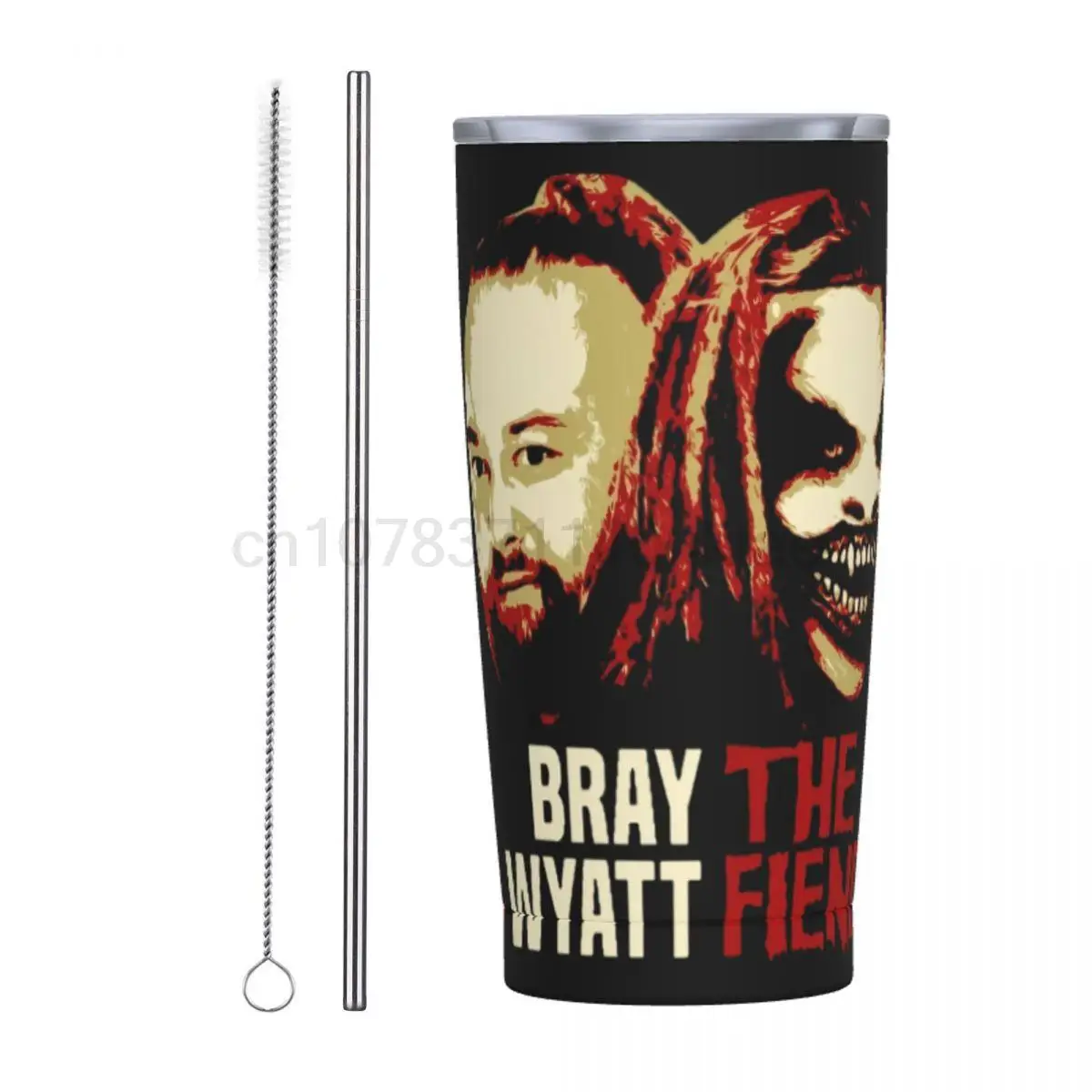 

Вакуумная Термокружка Bray Wyatt с изоляцией для Хэллоуина, кофейные чашки, вакуумная фляжка, школьные кружки, приблизительно 20 унций