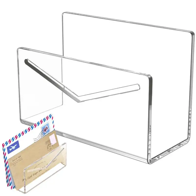 

Acrylic Mail Holder Acrylic Clear Mail Organizer Countertop Countertop Bill Holding Sorter Letter Invoice Stand For Mail Letter