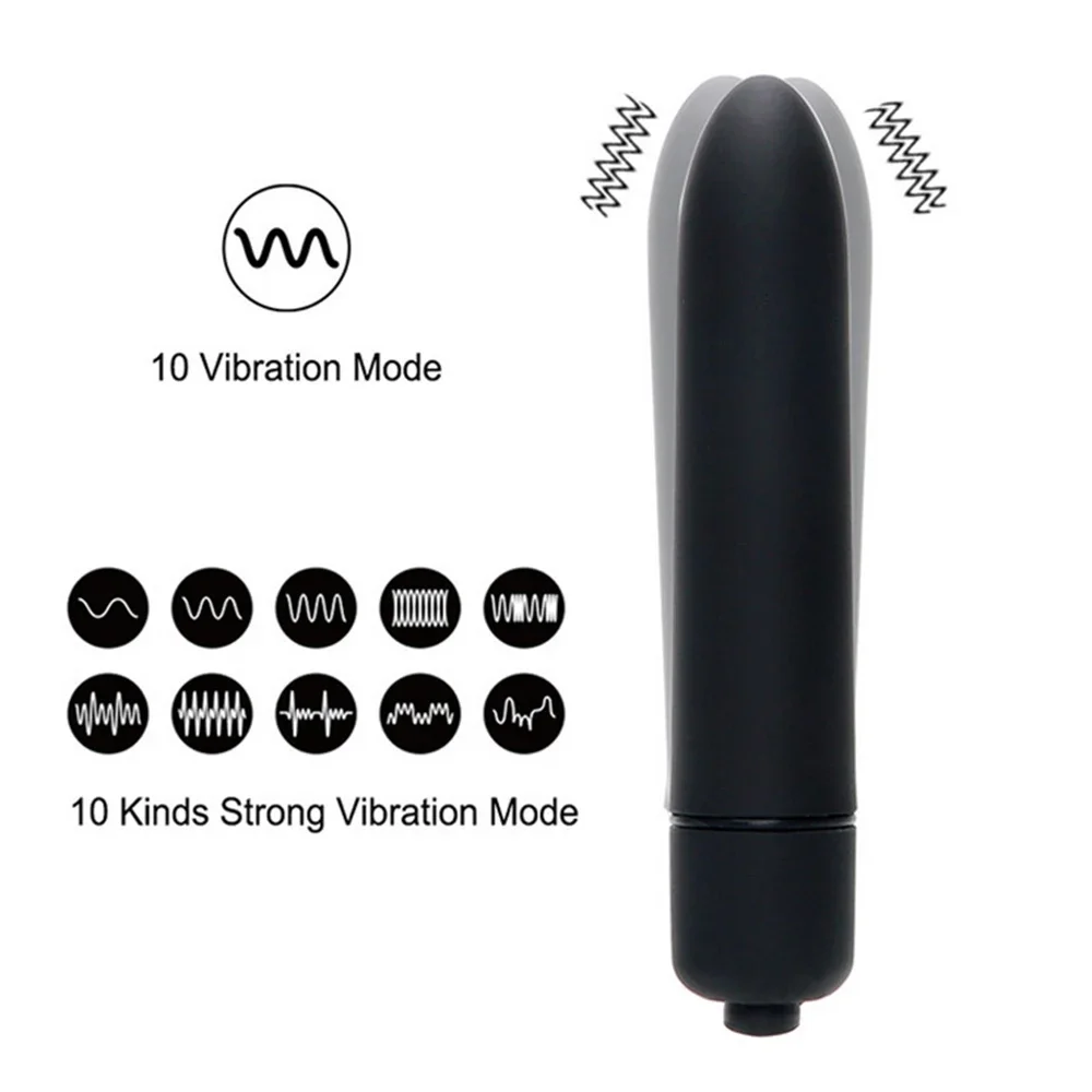 Adult Female Dildo 10 Speed Mini Bullet Vibration Clit Stimulation Sex Toy G Spot Vagina Vibrator Women