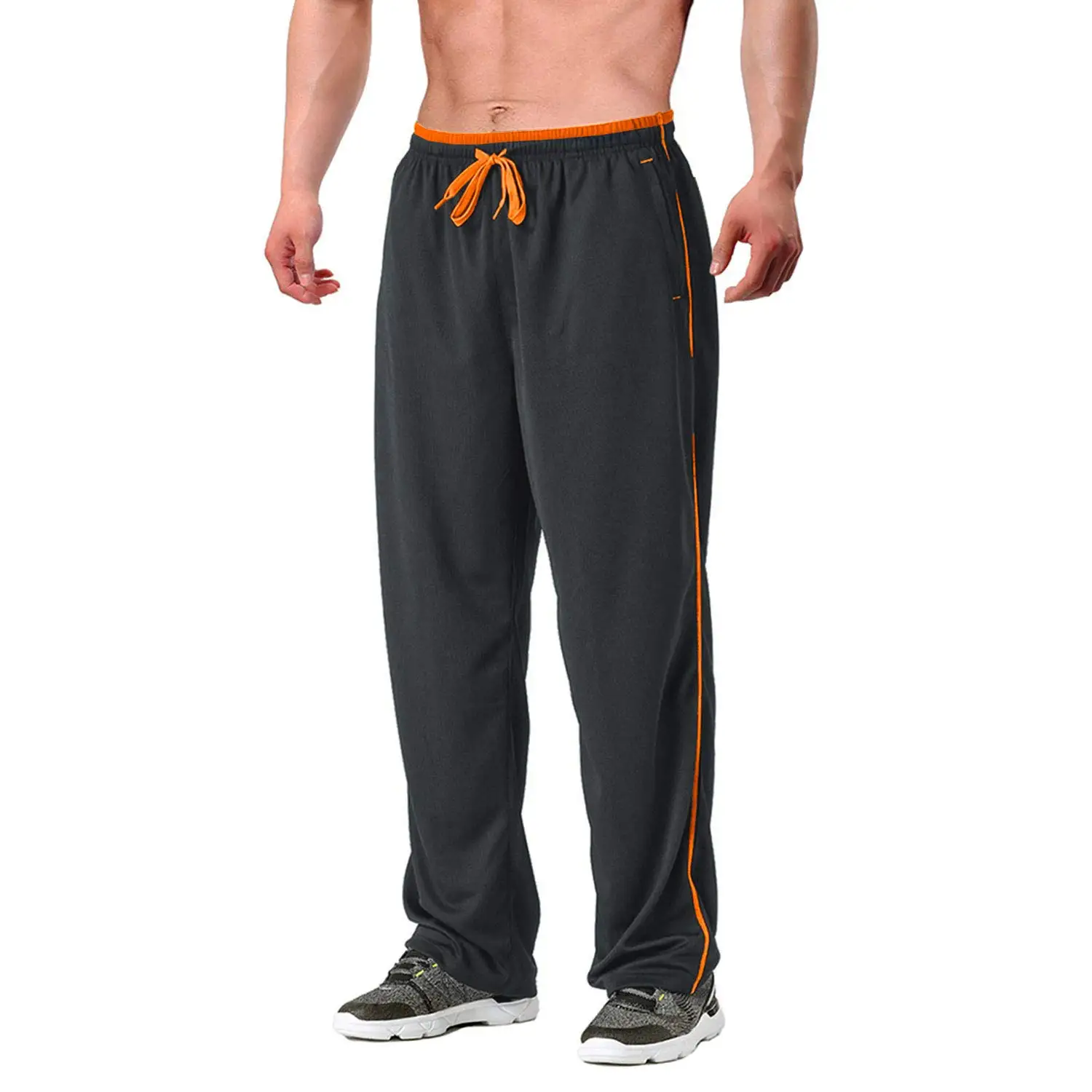 EKLENTSON Herren-Laufhose, leichte, atmungsaktive Mesh-Jogginghose mit Reißverschlusstaschen für Training und Joggen – Detail 21