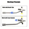 Dual Purpose Switch Snow Foam Gun Adjustable Pressure Washer Snow Foam Cannon with 1/4" Quick Connect for Car Washing 4