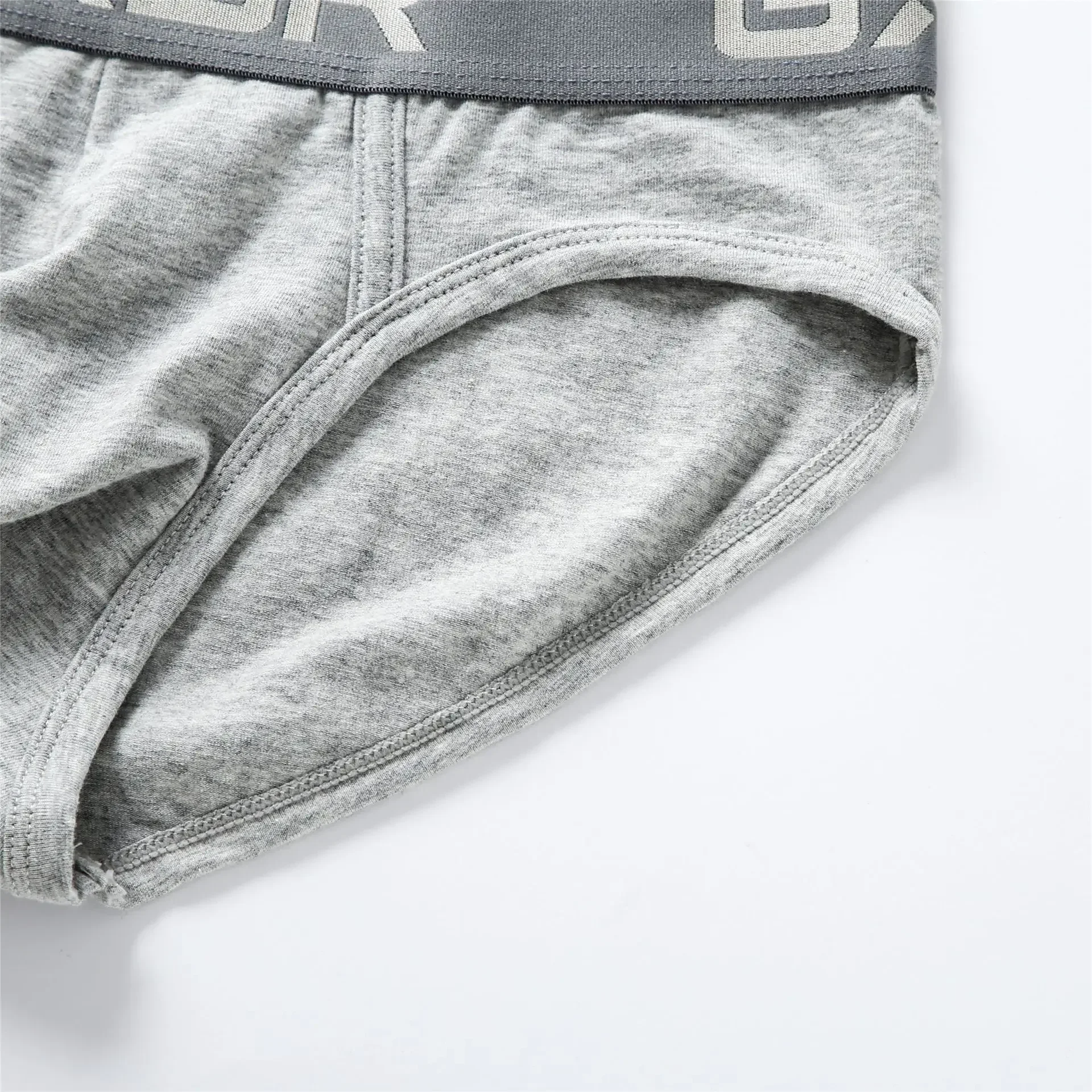New men's cotton underwear with low waist, breathable and comfortable solid color basic men's briefs 3