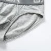 New men's cotton underwear with low waist, breathable and comfortable solid color basic men's briefs 3