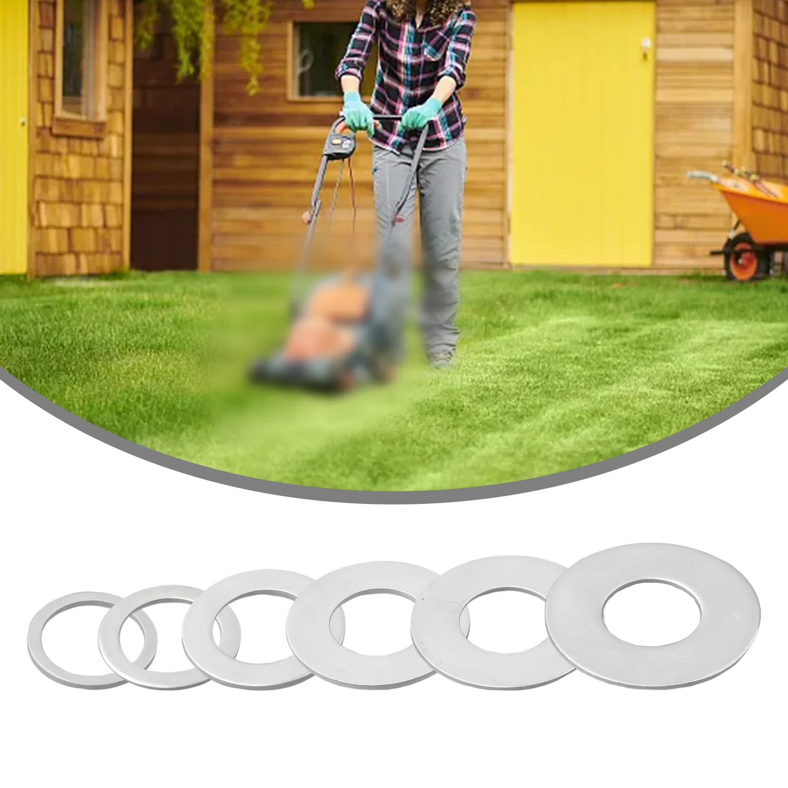 Durable Practical 100% Brand New Garden Exhibition Hall Circular Saw Ring Accessories Conversion Washers Mitre Saw durable high quality practical garden circular saw ring accessories 6pcs set adapter ring conversion washers metal