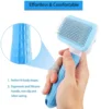 Dog Hair Remover Brush Cat Hair Grooming and Care Comb for Long Hair Dog Pet Removes Hairs Cleaning Bath Brush Pet Supplies 6