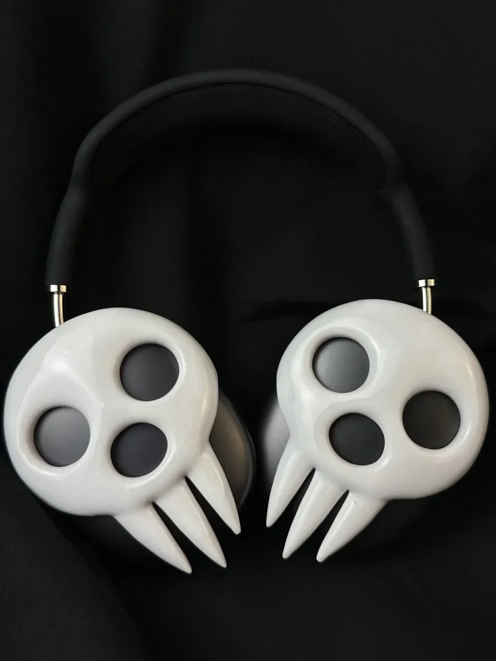 AirPodsMax カバー アクセサリー スカル オリジナルのAirPodsmaxケース,3Dプリンター樹脂カバー,ピンクの