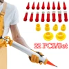 22PCS Stainless Steel Caulk Nozzle Applicator Caulking Finisher Glue Silicone Sealant Finishing Tool Kitchen Bathroom Sink Joint 3