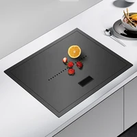 New Nanometer Hidden Bar kitchen Sink SUS 304 Stainless Steel Flip Cover Hidden Handmade Bar kitchen Sinks With Cup Rinser 1