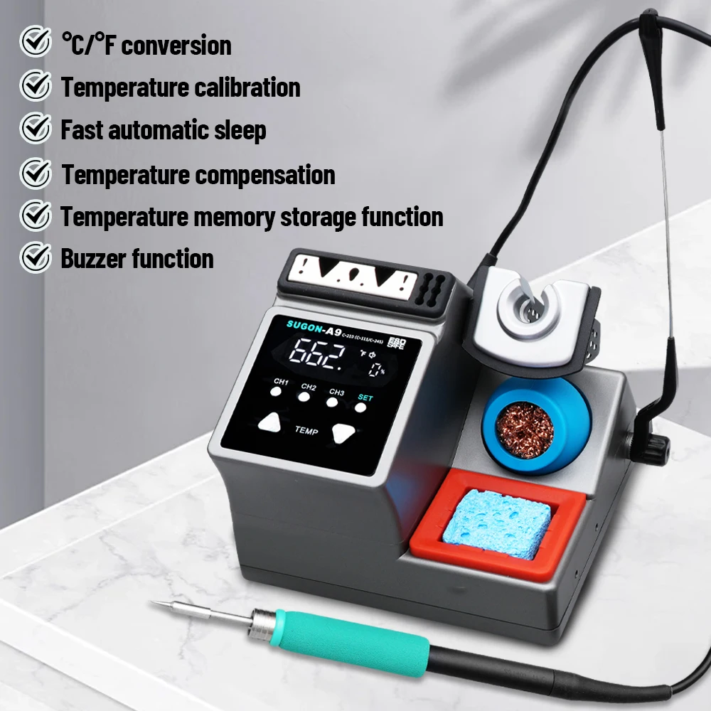 SUGON A9 Soldering Station Compatible With 210/245/115 Handle Welding Repair Station Suitable For Mobile Phone BGA PCB Repair image 1