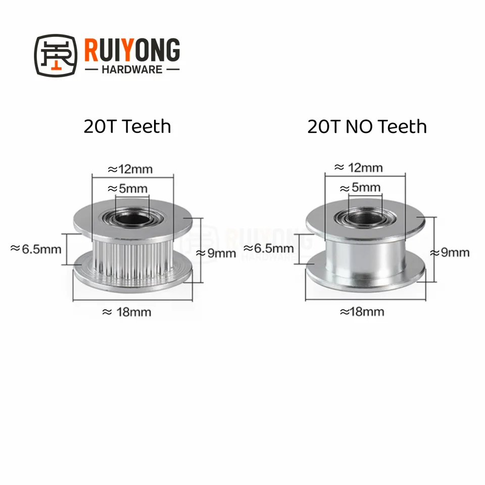 MJINA Timing Belt Pulley GT2/2GT 14T 15T 16T 17T 18T 19T 20T 21T 22T