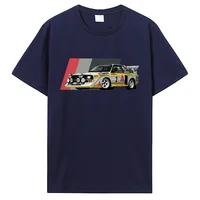 Sport S1 E2 groupe B voiture de rallye Stig Blomqvist Mikkola et Walter T-Shirt décontracté T-Shirt couverture en coton vêtements pour hommes unisexe T-Shirt 3