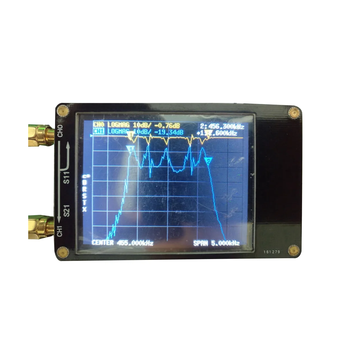 

Vector NanoVNA-H Vector Network Antenna Analyzer 10KHz-1.5GHz MF HF VHF UHF with SD Card Slot Spectrum Tester 5V 120MA