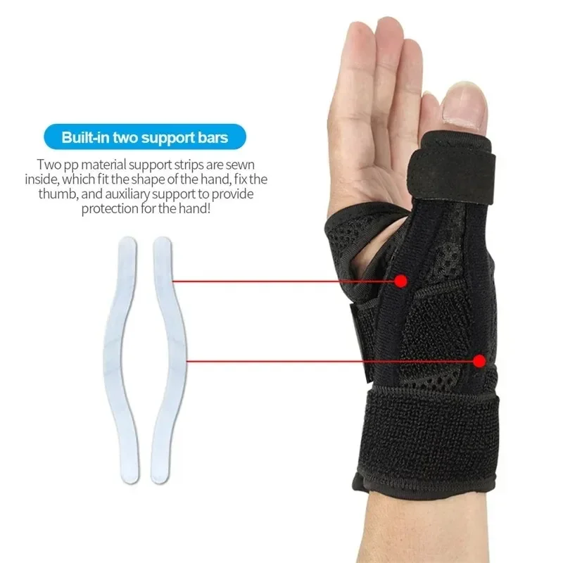 Flexible Splint Wrist Thumb Support Brace for Tendonitis Arthritis Breathable Thumb Protector Guard Fits Right and Left Hand