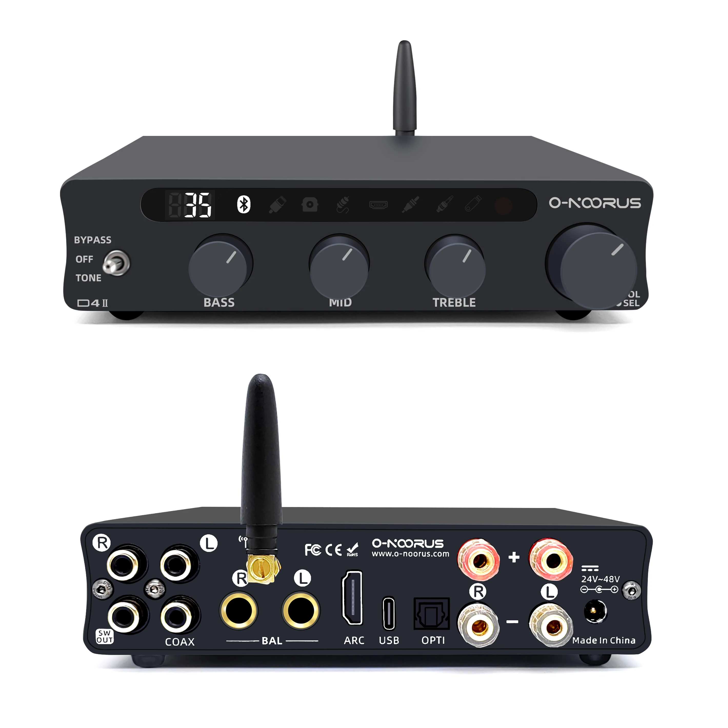 O-NOORUS D4シリーズ TPA3255 PFFB ステレオバランス Bluetooth HDMI