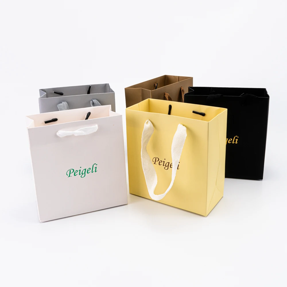 100pcs Party Favor Bags Custom Logo Kraft Paper Shopping Bags for Birthday Gift Jewelry Candy Treat Goodie Goody Grocery Package 7 S8aaf9a39801e4ecdae792e325a7d7b565