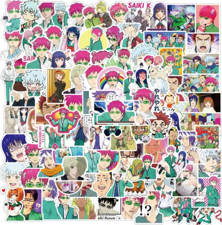 10/30/50/100pcs Anime Qi Mu's Disaster Cartoon Stickers Scrapbook Diy Travel Phone Laptop Fridge Car Helmet Decal Decor Stickers 10 25 50pcs anime chainsaw man cartoon stickers aesthetic book skateboard helmet kids guitar car candy toy laptop stickers pack