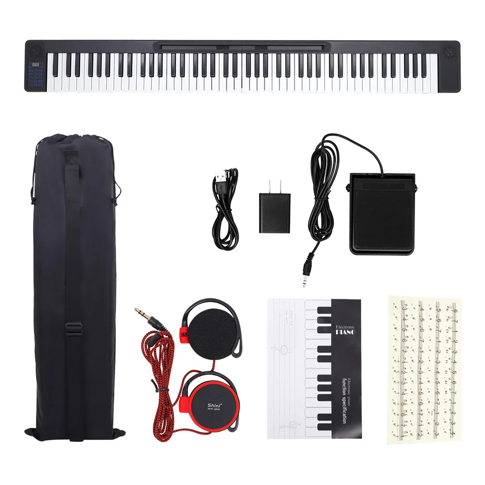 

IRIN 88 Keys Intelligent Electronic Piano Keyboard MIDI Output 128 Tones 128 Rhythms Detachable Portable Professional Piano