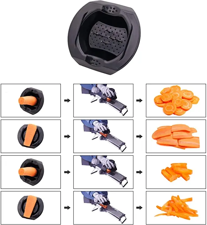 304 Stainless Steel Mandoline Professional Vegetable Slicer Adjustable Cutter Vegetable Grater with Blades Kitchen Accessories