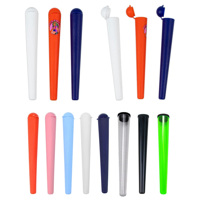 Cigarette paper container 10pcs Cig Paper Sealed Container 118mm 115mm KING SIZE Pill Box Plastic Tubes Tablets Storage Holder Tube Accessories