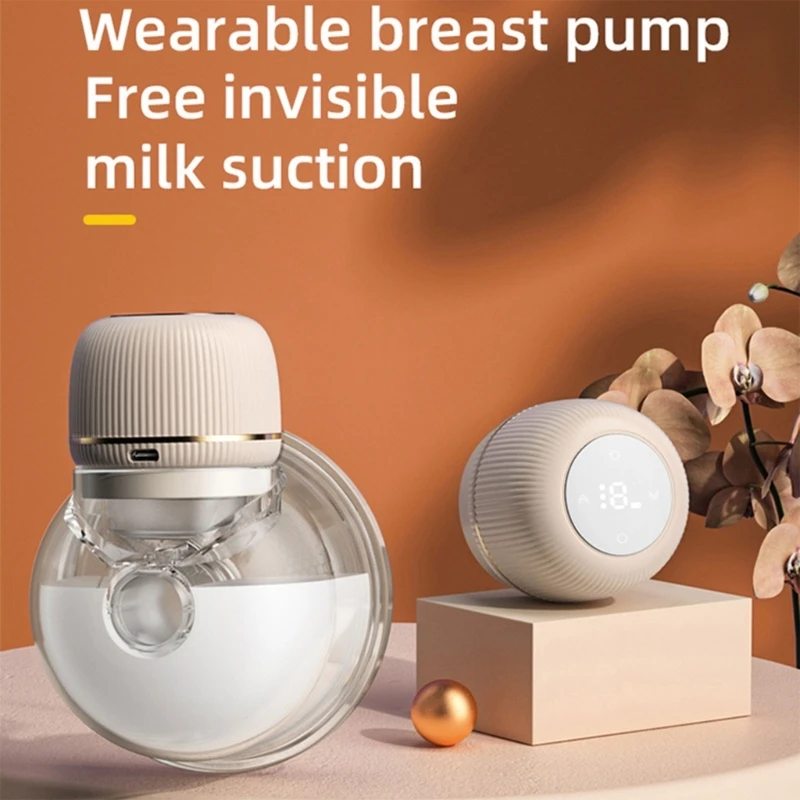 

LED Breast Pump Can Be Worn Electric Breast Pump Hand-Free Milk Extractor with 9 Level Working Mom Breastfeeding Pump