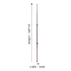 Clothes Fork Rod Telescopic Rail Reach Garment Pole Washing Line Purple Stainless Steel 2